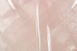 Beautiful, Polished Rose Quartz Leaf with Stand - Madagascar #335215-5